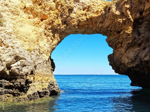 Scenic view of the rocky coastline of Portugal