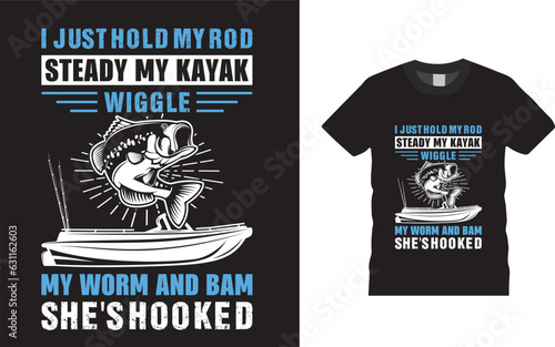 I  just hold my rod steady my kayak wiggle my worm and bam she's hooked 