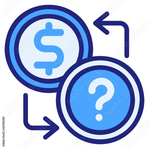  Exchange blue icon