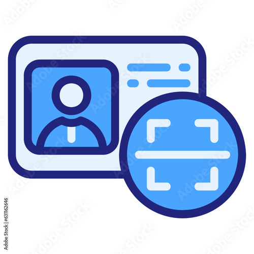  Identity blue icon