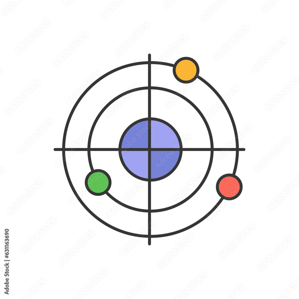 Radiolocation Vector Icon
Radiolocation Vector Icon