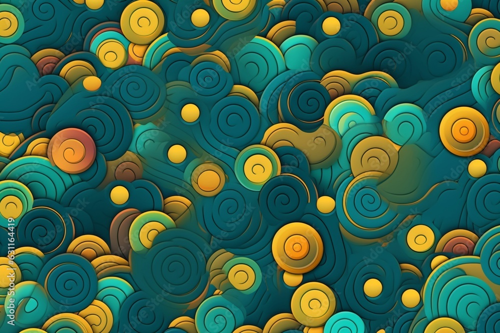 Fototapeta premium pattern of various geometric shapes background