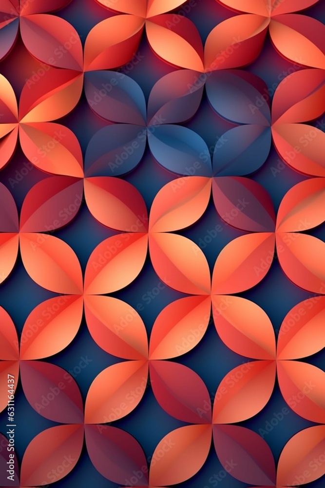 pattern of various geometric shapes background