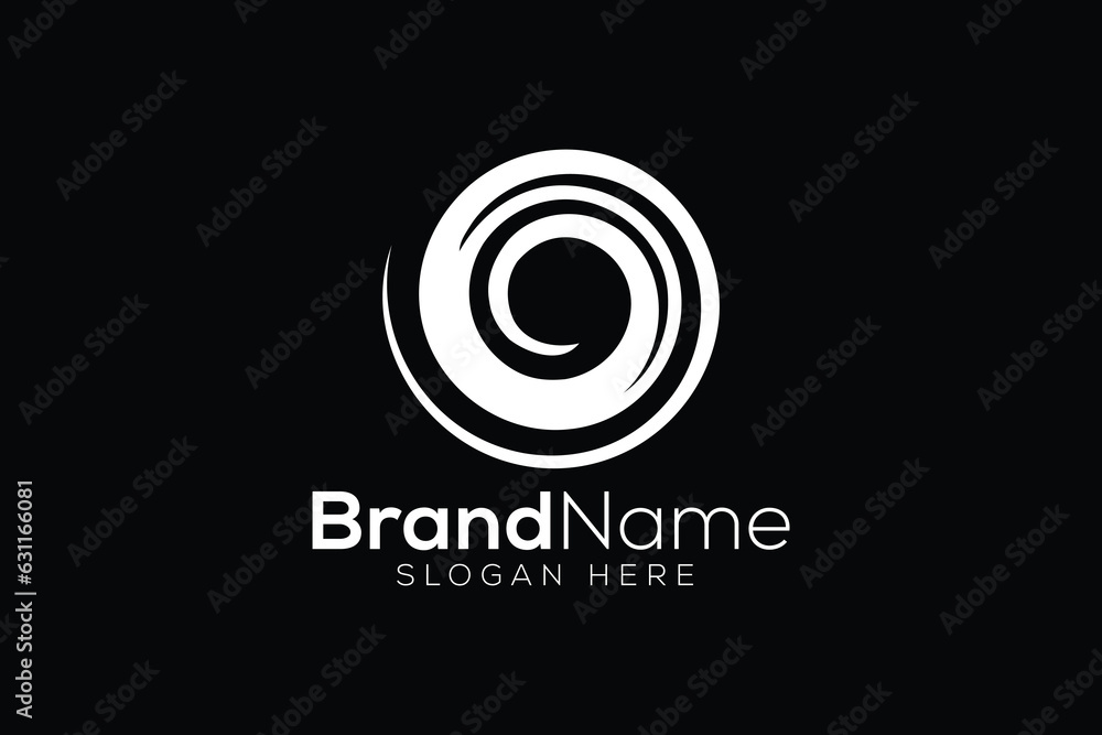 Professional letter o twist logo design vector template