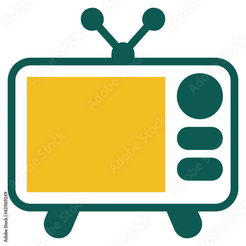  Television colored icon