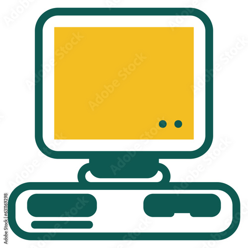  Computer colored icon