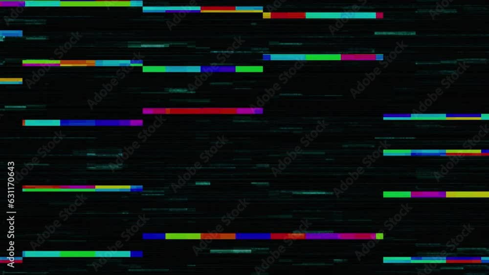 4K Visual video effects Glitch noise static television VFX stripes background. Transition for video editing, intro and logo reveals Screen damage TV. digital code futuristic information technology. 4K Visual video effects Glitch noise static television VFX stripes background. Transition for video editing, intro and logo reveals Screen damage TV. digital code futuristic information technology.