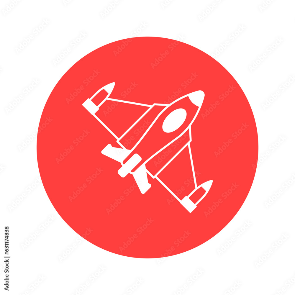 Fighter jet Vector Icon
Fighter jet Vector Icon
