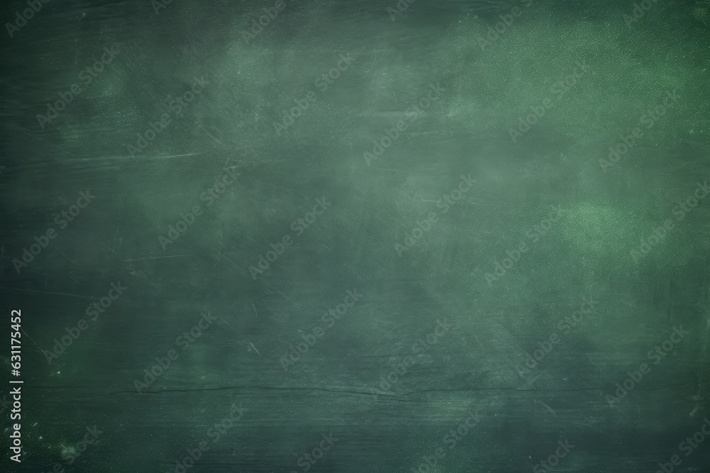 Green chalkboard background, school board with copyspace