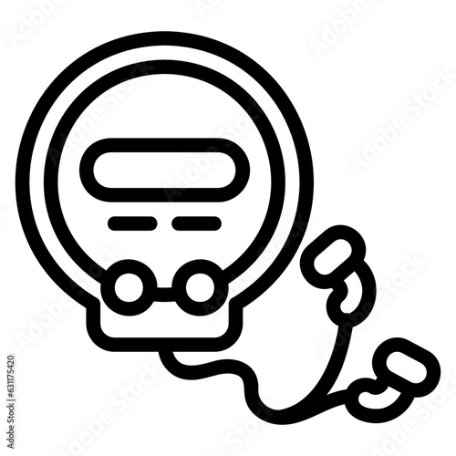  Portable player outline icon