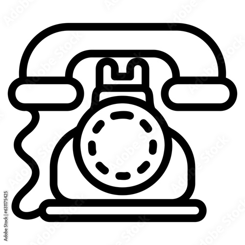  Telephone outline icon