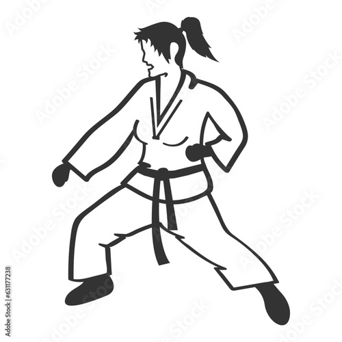 karate vector illustration design