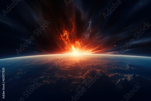 Fototapeta "In the beginning God created the heavens and the earth" Genesis 1:1