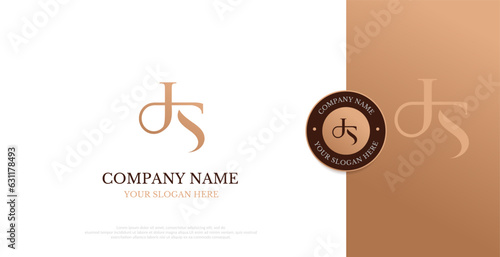 Initial JS Logo Design Vector 