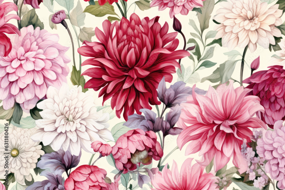 Seamless Watercolor Painting. Seamless Watercolor Painting.