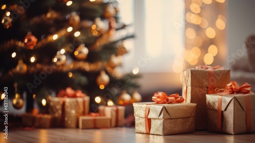 Christmas tree with gifts