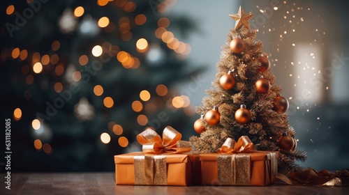 Christmas tree with gifts