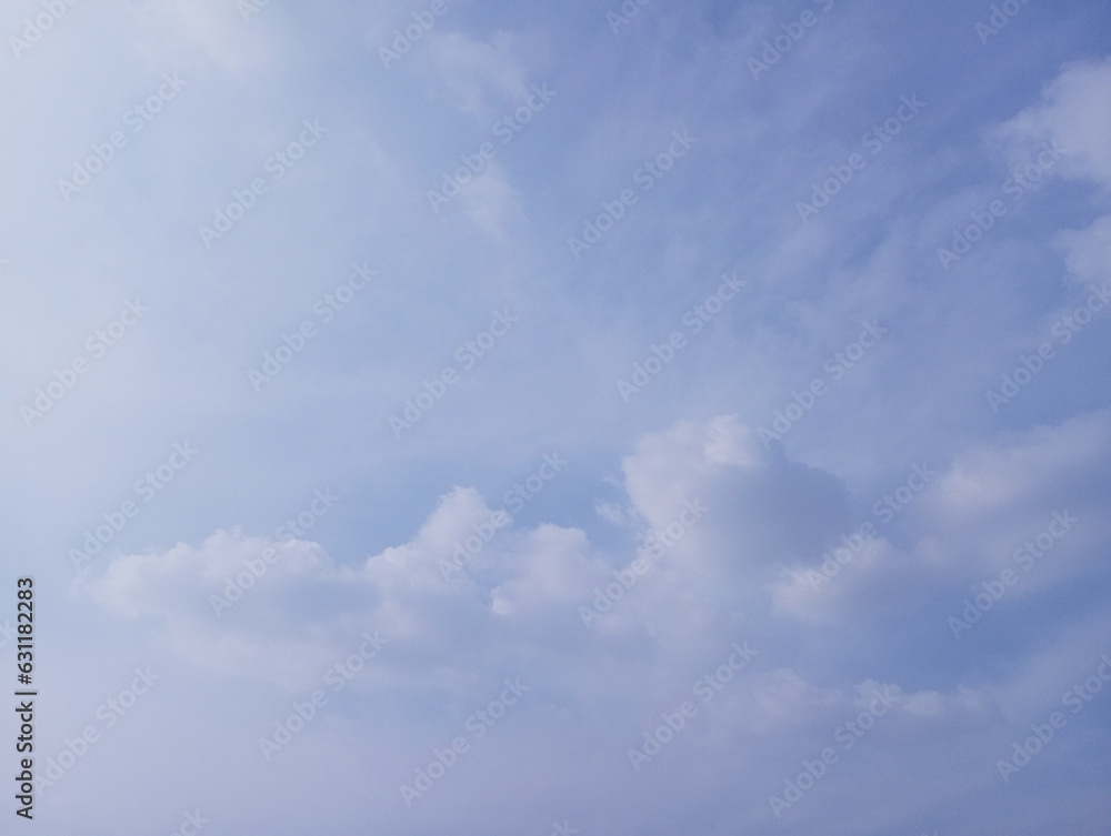 Naklejka premium Blue sky and white clouds background,watercolor abstract texture with white clouds and blue sky,Stain artistic vector used as being an element, design and card.Beautiful grunge blue background,