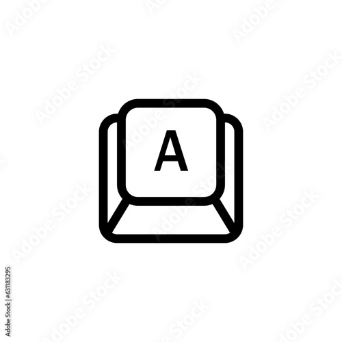 keyboard A icon