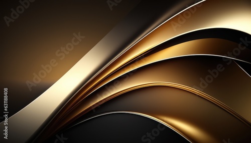 eye catching abstract and shiny golden business backdrop for royal presentation generative ai