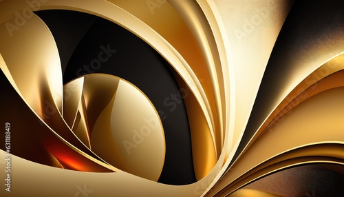 premium and abstract golden backdrop add a touch of richness generative ai