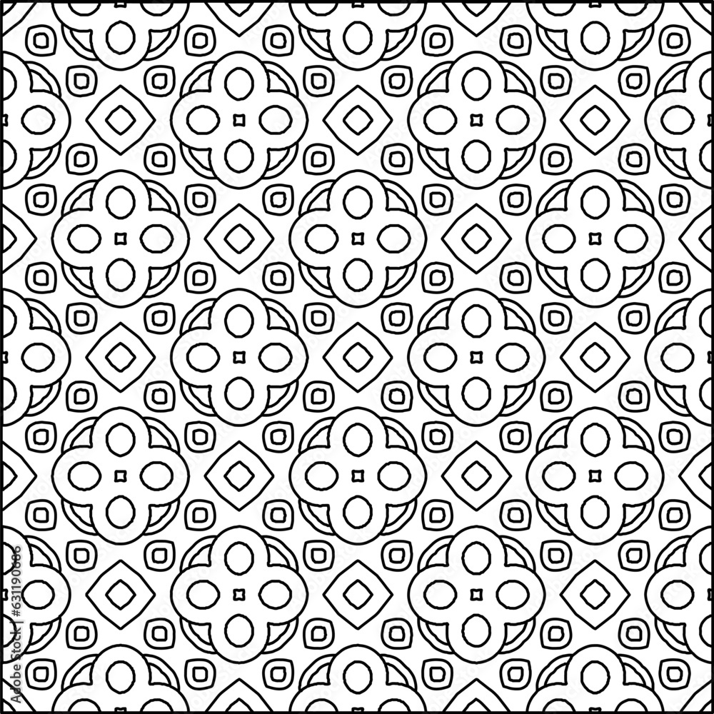 Abstract background with figures from lines. black and white pattern for web page, textures, card, poster, fabric, textile. Monochrome graphic repeating design. Abstract background with figures from lines. black and white pattern for web page, textures, card, poster, fabric, textile. Monochrome graphic repeating design.
