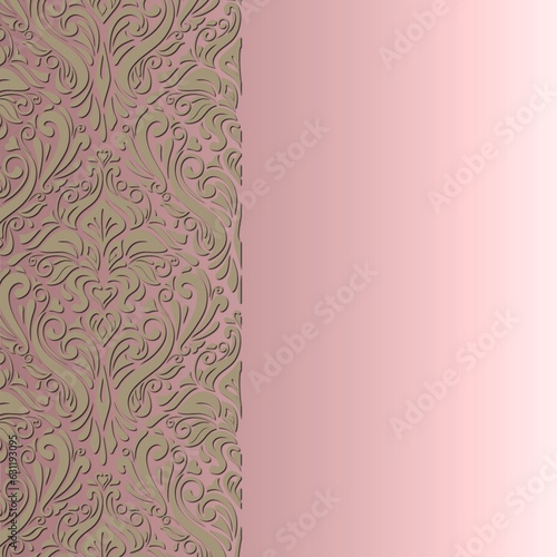 faire-part mariage rose et or