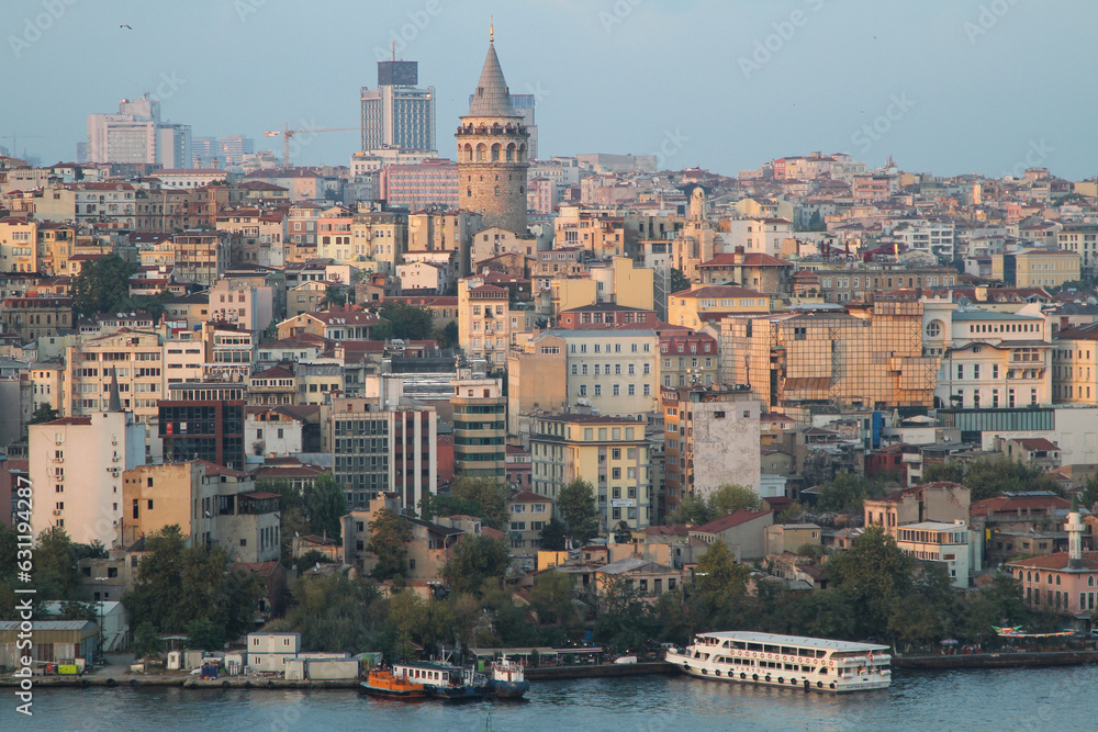Exquisite istanbul views, Bosphorus views of istanbul, the most beautiful city in the world, with a beautiful view of the galata tower