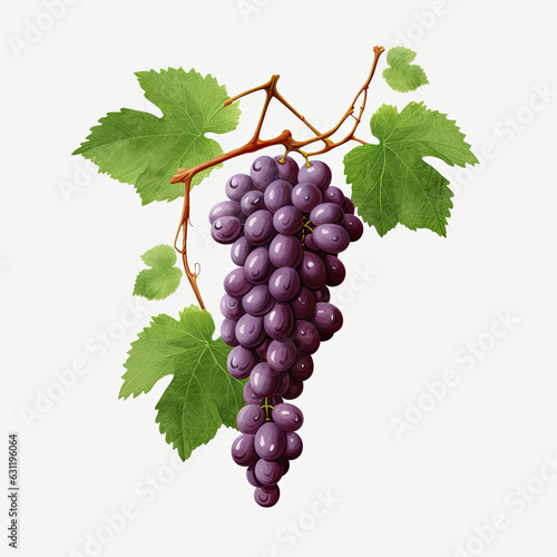  Grapevines isolated on transparent background, AI Generated.