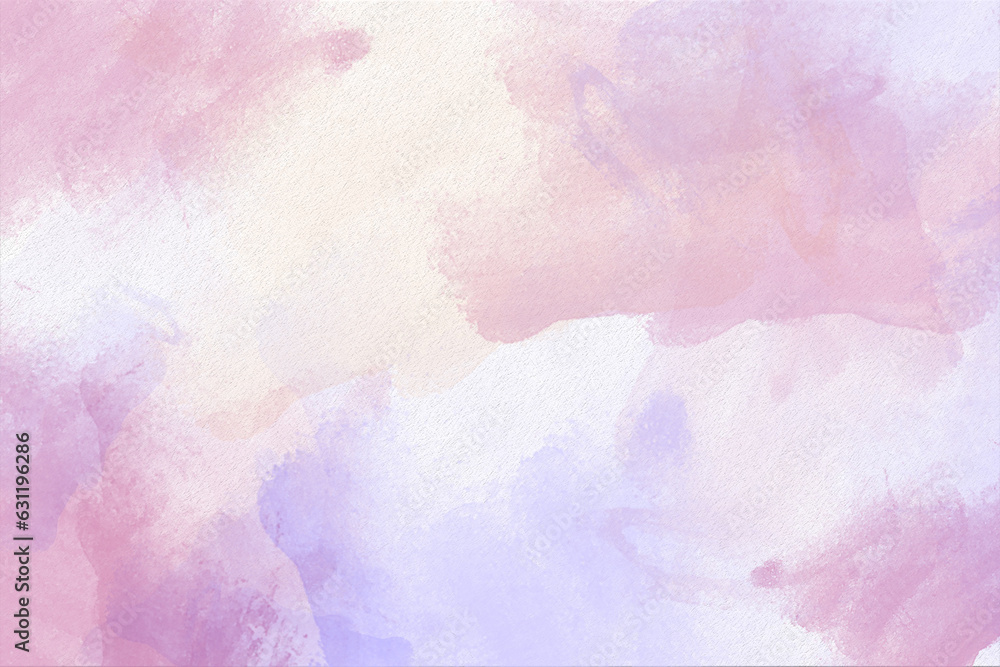 Obraz premium Peach, light pink with gold stripes watercolor, ink, abstract background texture