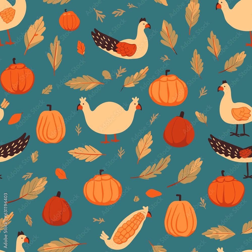 Thanksgiving Pattern vector illustration, Background Thanksgiving Pattern vector illustration, Background