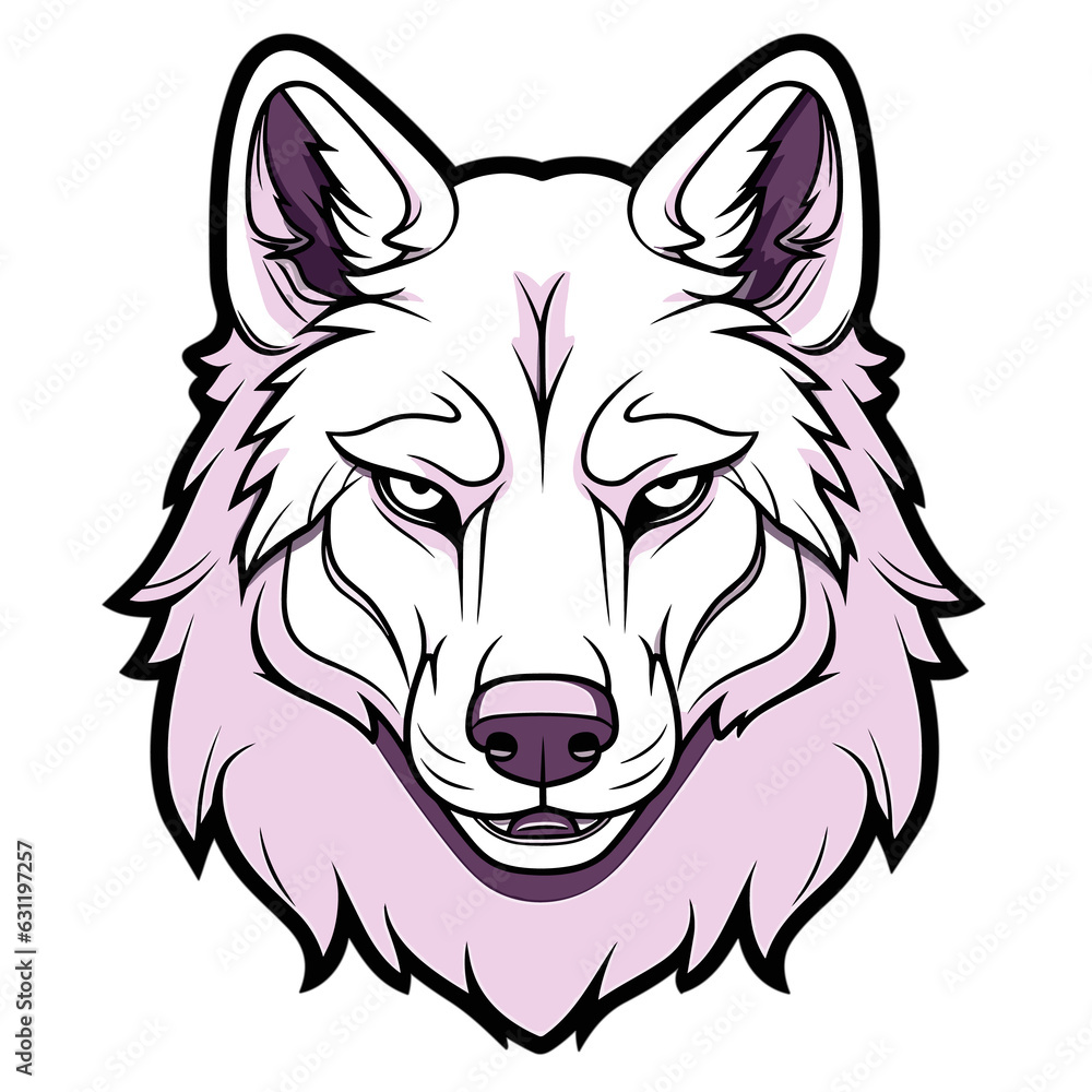 Naklejka premium Wolf, Illustration PNG