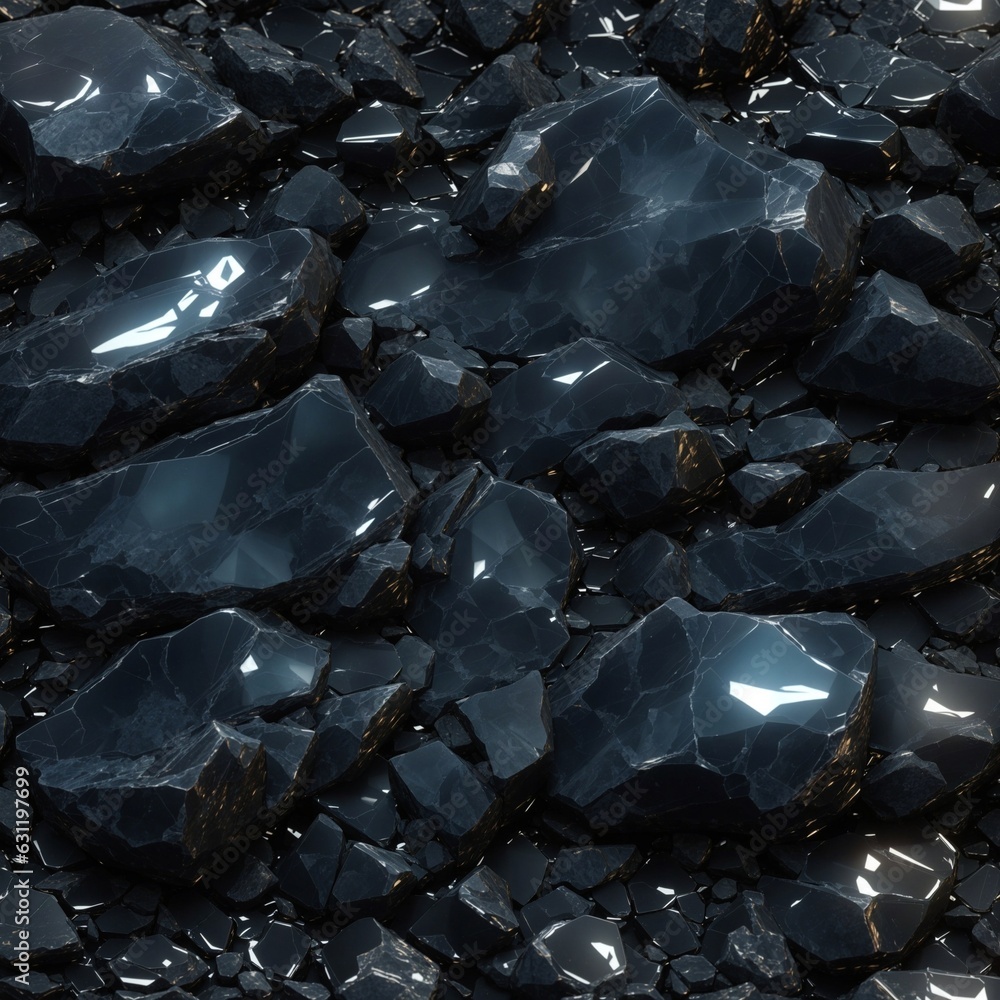 Photorealistic obsidian texture for background