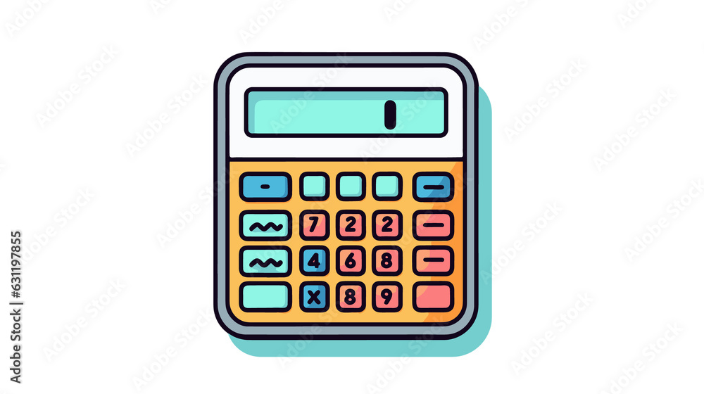 Cartoon Style calculator , PNG, Illustration Cartoon Style calculator , PNG, Illustration