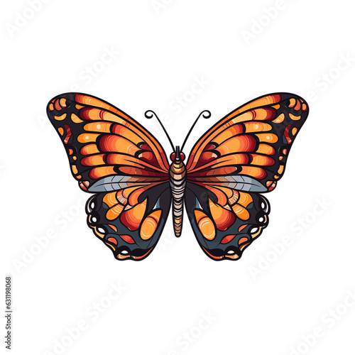 Cartoon Style Butterfly, PNG, Illustration © MI coco