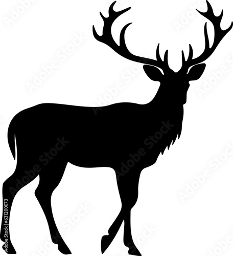 Reindeer silhouette illustration