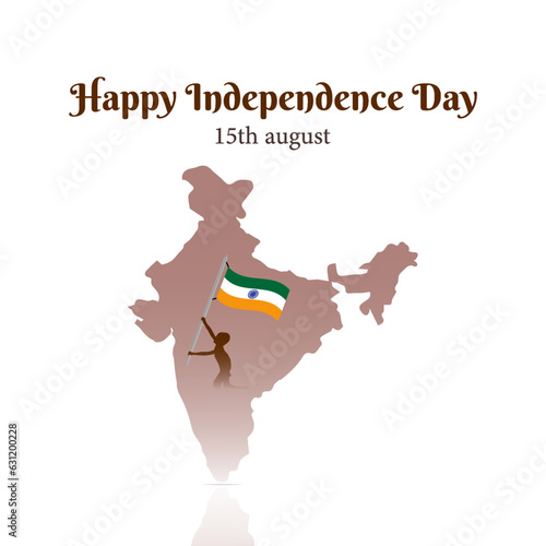 vector illustration of 15th August. India independence day. poster. template. social media Posts. vector. 15th august. happy independence day. independence day India. social media poster design.