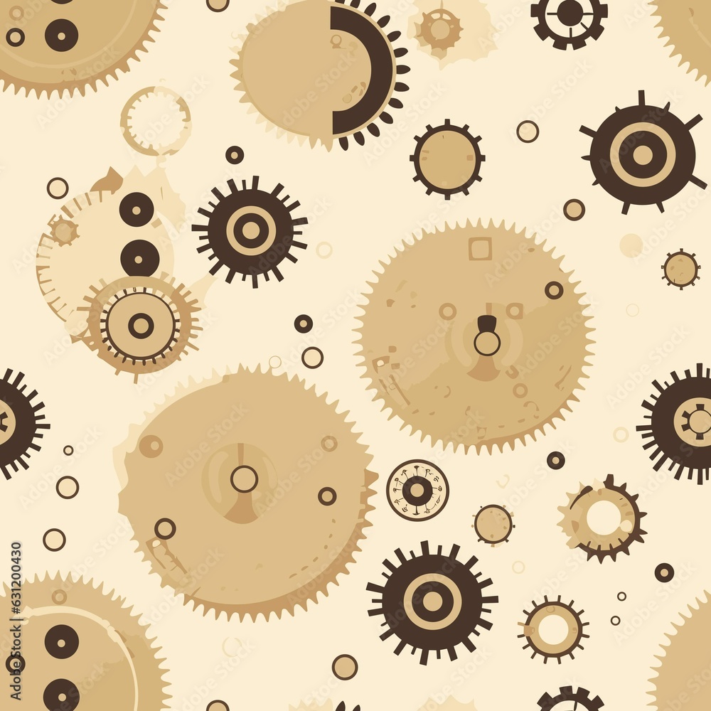 Steampunk Pattern vector illustration, Background Steampunk Pattern vector illustration, Background