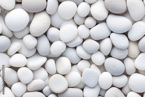 Fotografia, Obraz Seamless pattern - repeatable texture of white and gray pebbles