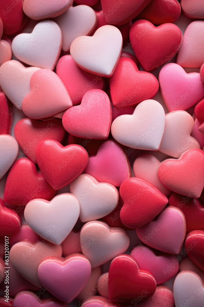 Obraz premium Herzen zu Valentinstag