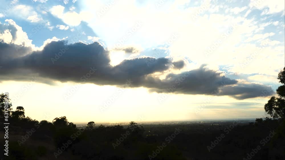 4k Timelapse Golden Hour Sunset Timelapse Lions Lookout Perth, Western Australia. 4k Timelapse Golden Hour Sunset Timelapse Lions Lookout Perth, Western Australia.