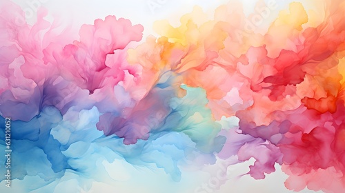 Color Fusion: Harmonizing Watercolor Backgrounds with Rich Tones. Generated by AI.