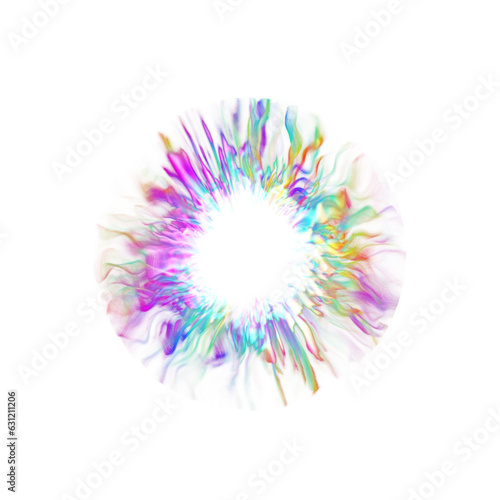 Abstract prism light reflection with rainbow flare. Crystal Rainbow Light Effects.