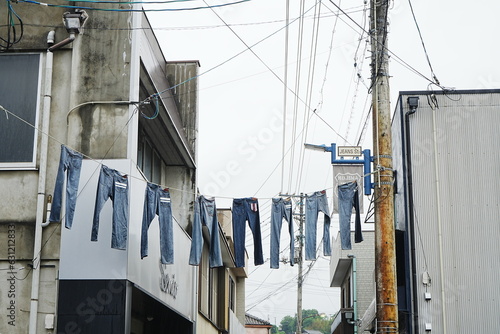 Obraz na płótnie Kojima Jeans Street in Okayama, Japan - 日本 岡山県 児島ジーンズストリート w salonie