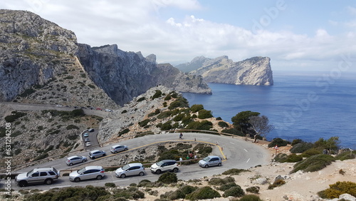 Majestic Cliffs and Midterrain Sea: Coastal Views of Mallorca Island