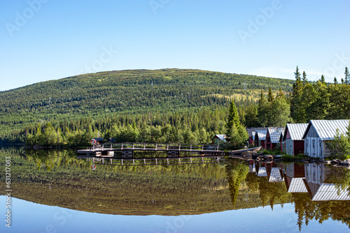 landscape with lake and blue sky, jämtland, åre,,norrland,sverige,sweden, Mats