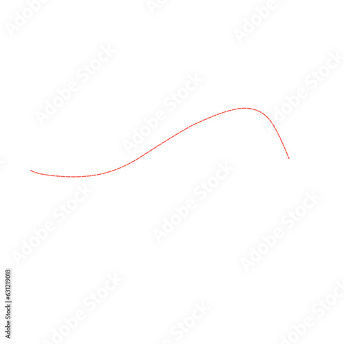 dashed red line