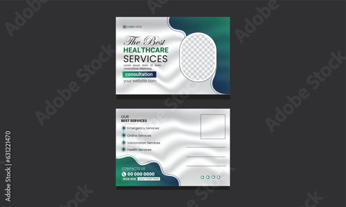 corporate medical Modern postcard EDDM design template