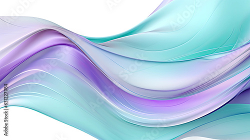 combining shades of teal and lavender in an abstract futuristic texture isolated on a transparent background, generative ai