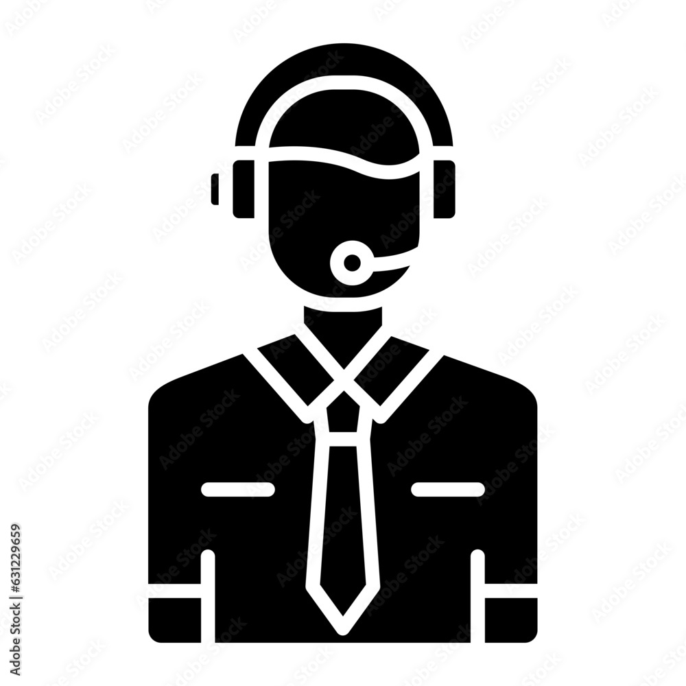 Customer Service Agent Icon